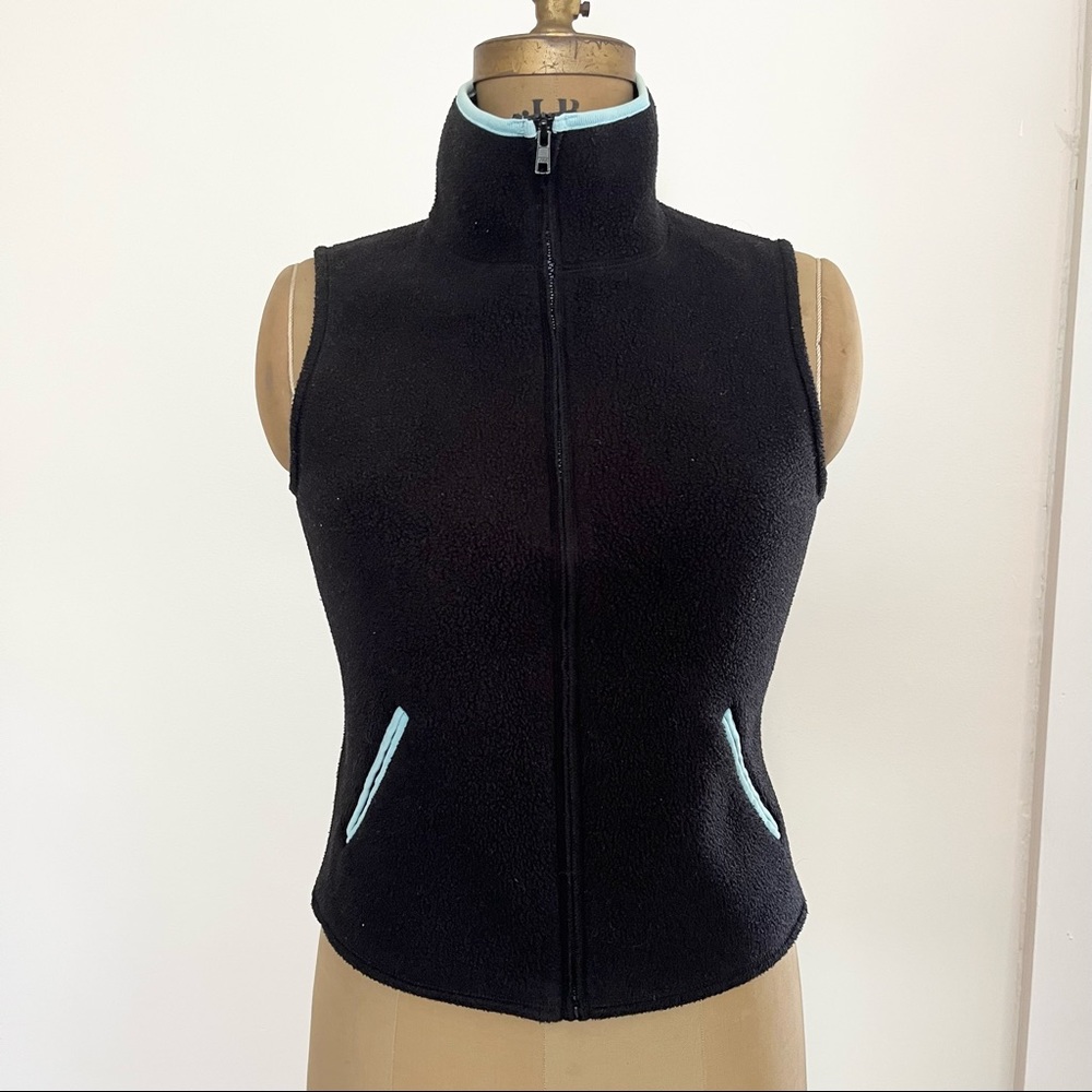 2/$20 Vintage Moda International Women's Zip Front Fleece Vest Size Medium